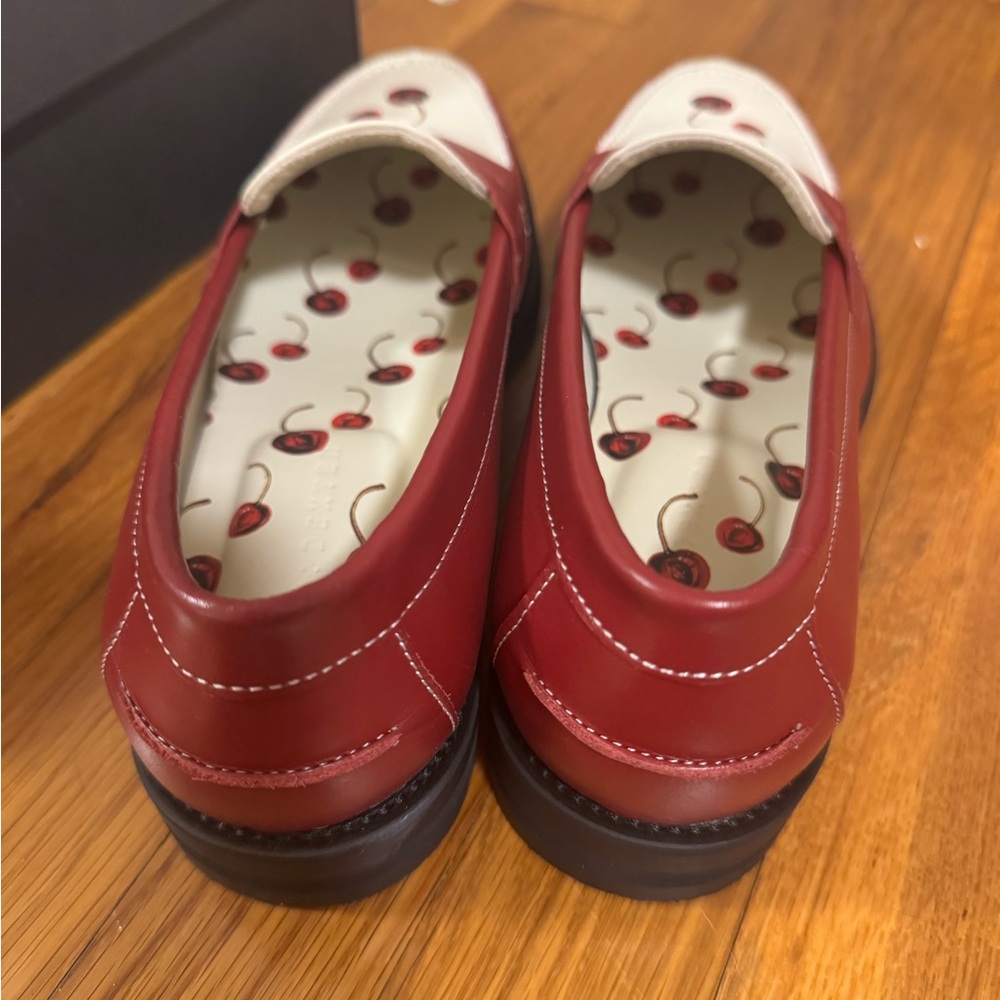 Duke + Dexter Cherry Red Penny Loafers - Picture 7 of 9